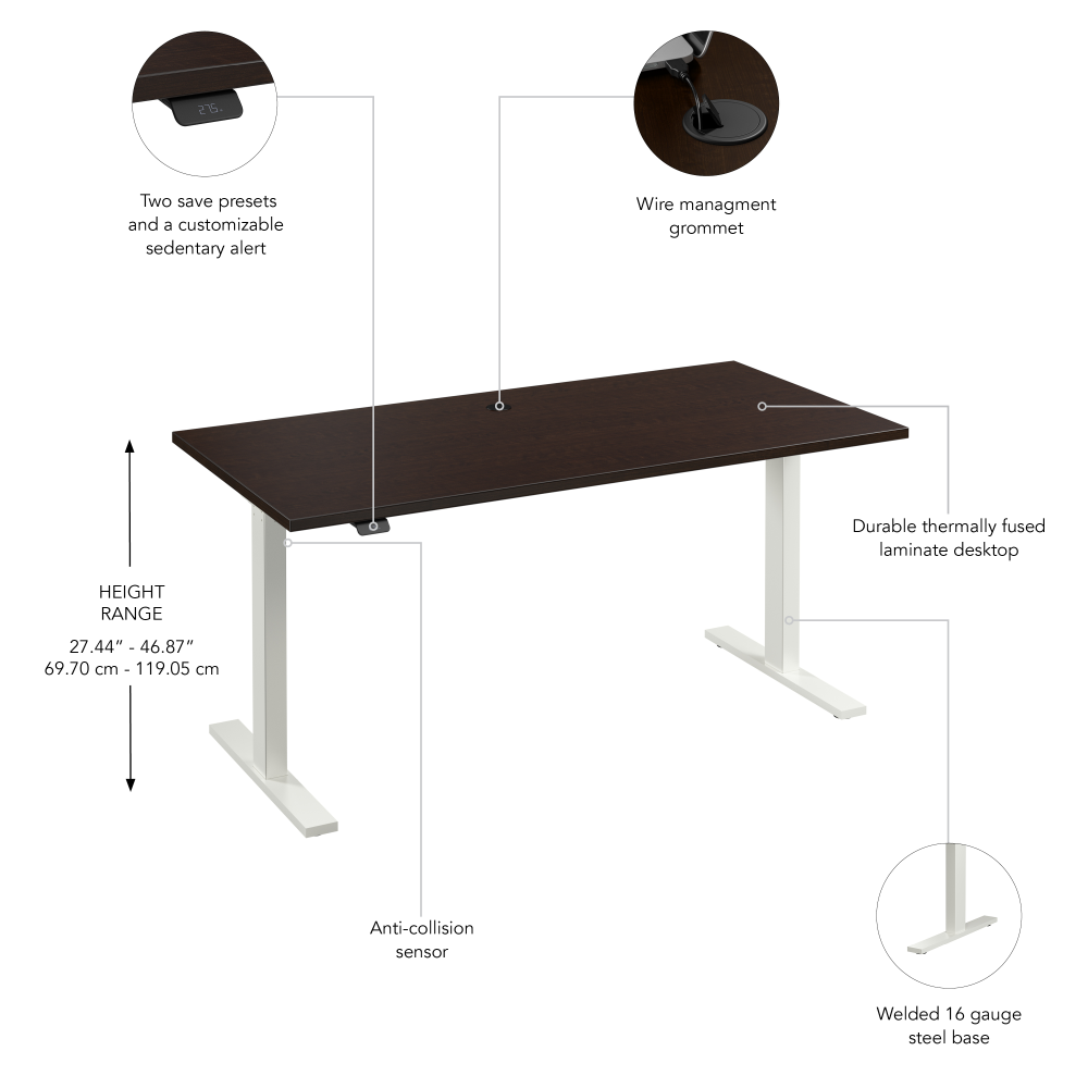 Move 60 Series 60W x 30D Electric Height Adjustable Standing Desk