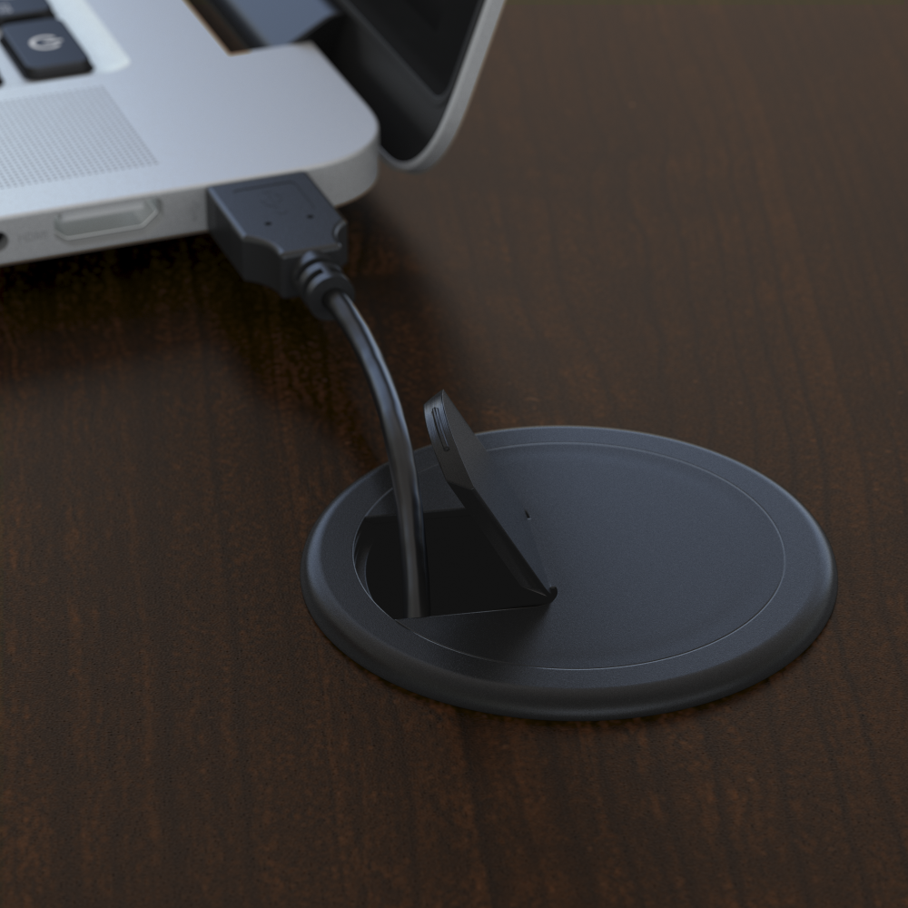 Series C 66W L Shaped Desk with 48W Return and Mobile File Cabinet