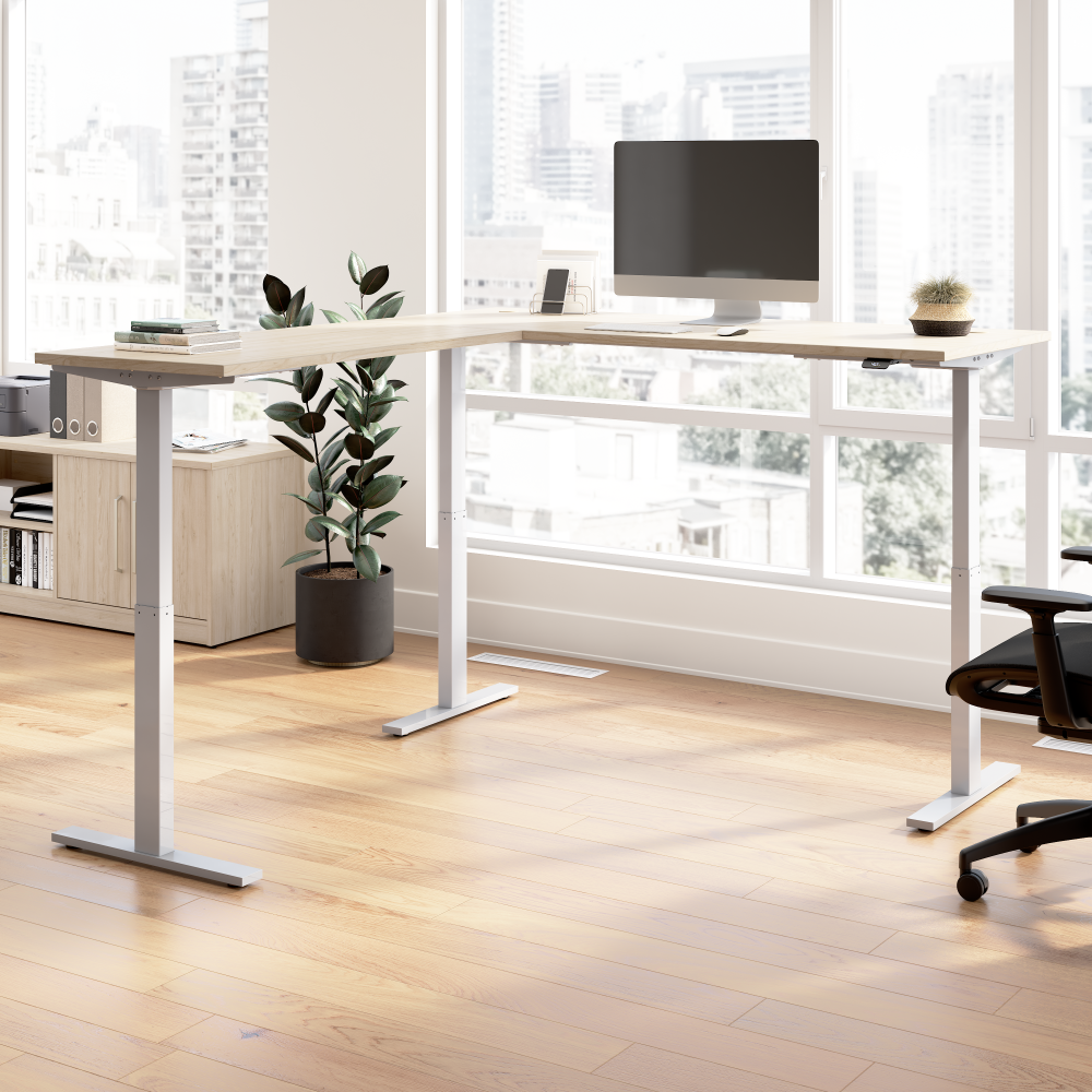 Move 60 Series 72W Height Adjustable L Shaped Standing Desk