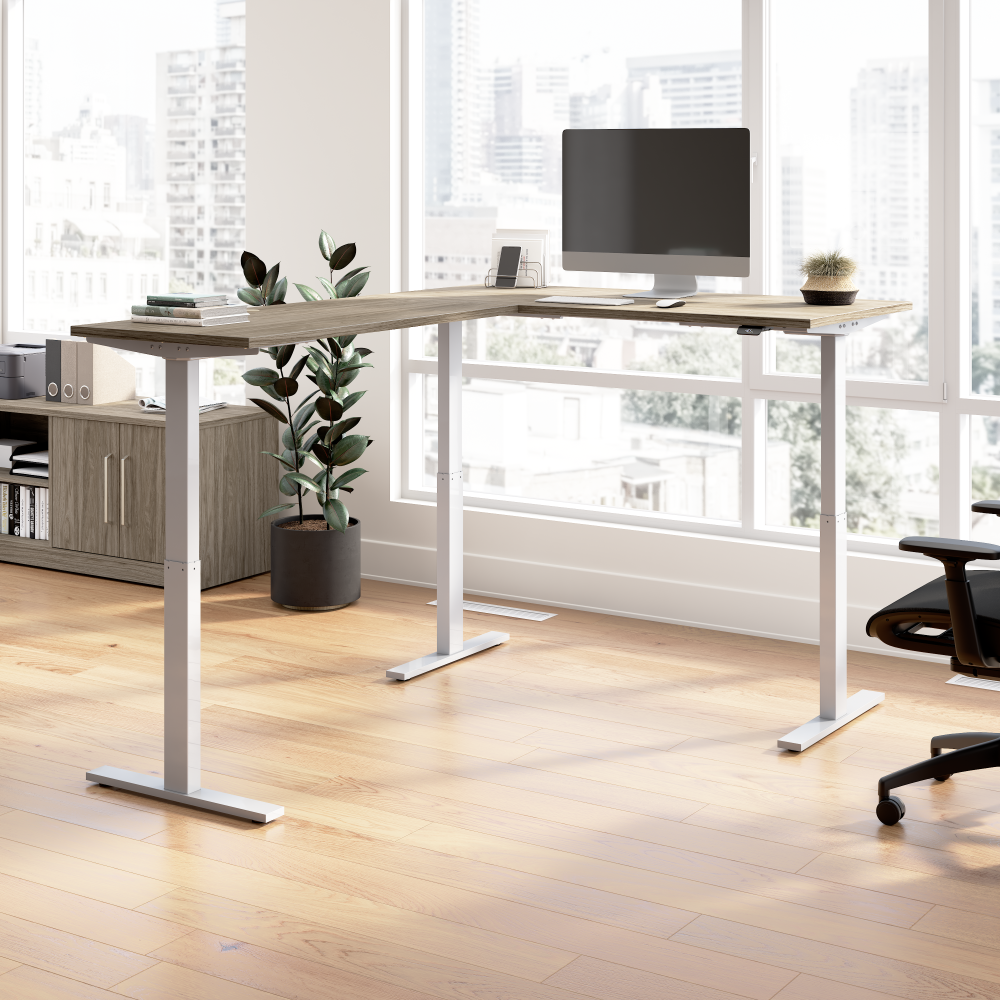 Move 60 Series 60W Height Adjustable L Shaped Standing Desk