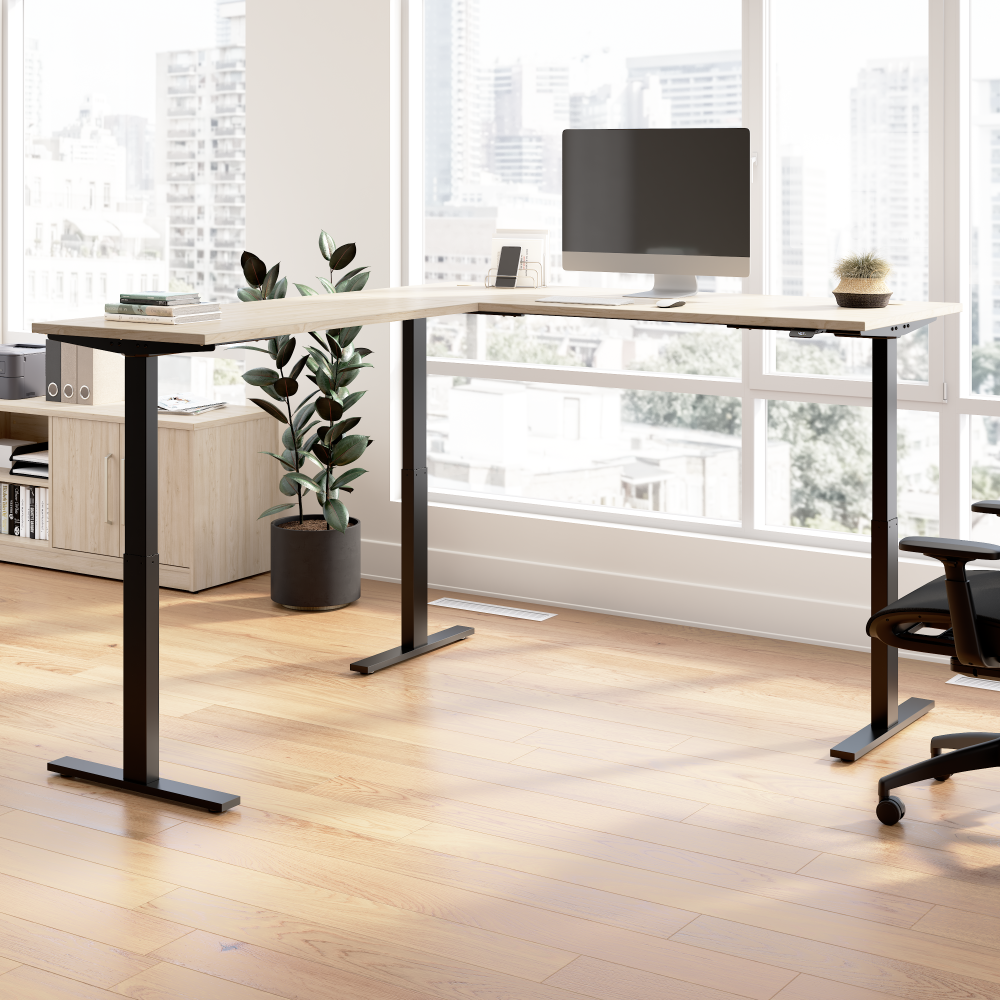 Move 60 Series 72W Height Adjustable L Shaped Standing Desk