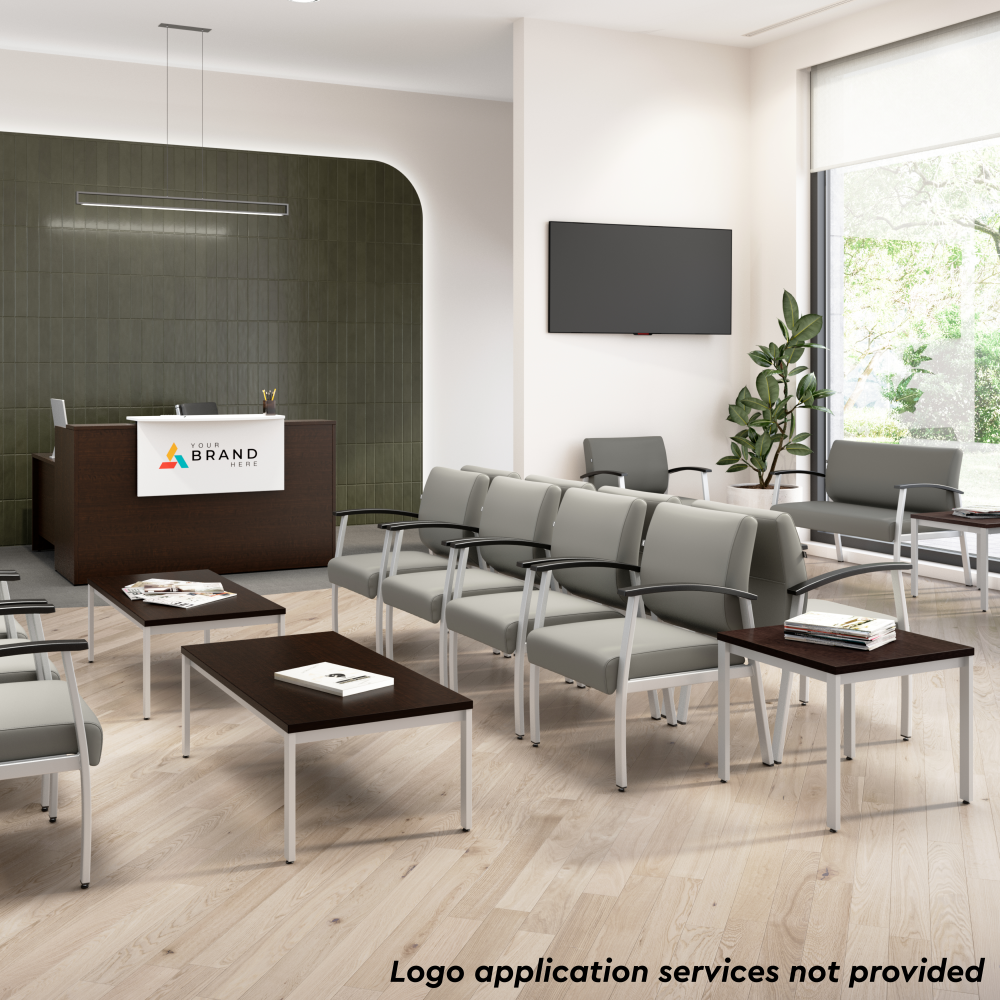 Arrive 72W x 72D L Shaped Reception Desk with Counter