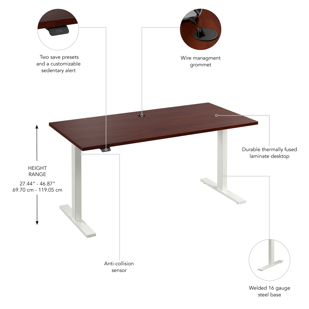 Move 60 Series 60W x 30D Electric Height Adjustable Standing Desk