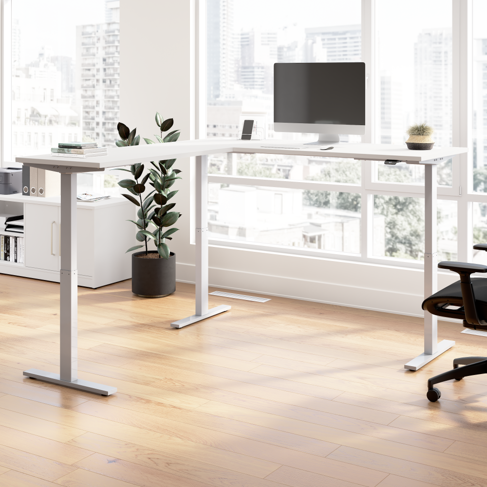 Move 60 Series 72W Height Adjustable L Shaped Standing Desk