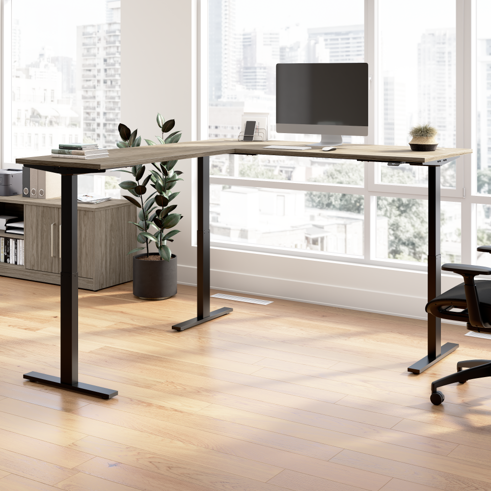 Move 60 Series 72W Height Adjustable L Shaped Standing Desk
